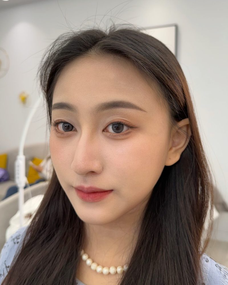 女性霧眉後當下效果